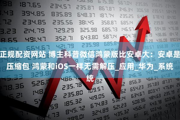 正规配资网站 博主科普微信鸿蒙版比安卓大：安卓是压缩包 鸿蒙和iOS一样无需解压_应用_华为_系统